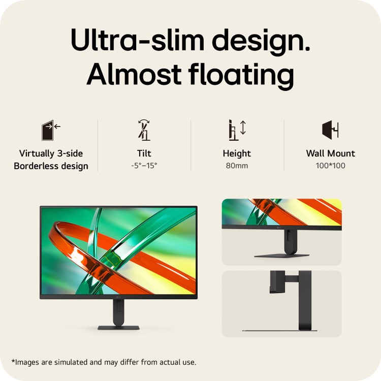 LG UltraFine 27" IPS 4K UHD USB-C Height-Adjustable Monitor