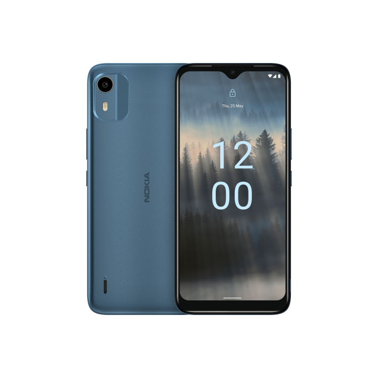 Nokia C12 64GB 4G SIM Free Smartphone - Dark Cyan