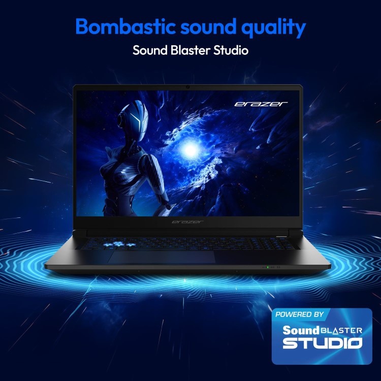 Medion ERAZER Scout 17 E1 Intel Core 5 16GB RAM 1TB SSD RTX 5050 144Hz 17.3 Inch Windows 11 Gaming Laptop