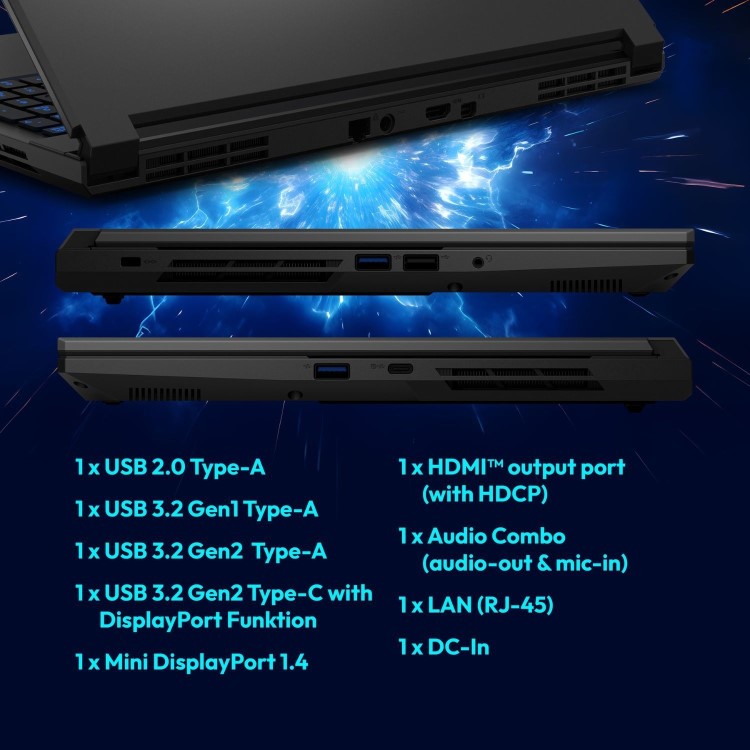 Medion ERAZER Scout 17 E1 Intel Core 5 16GB RAM 1TB SSD RTX 5050 144Hz 17.3 Inch Windows 11 Gaming Laptop