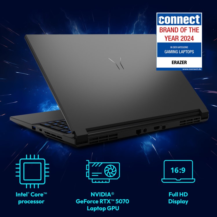Medion ERAZER Defender 17 P1 Intel Core 5 32GB RAM 2TB SSD RTX 5060 144Hz 17.3 Inch Windows 11 Gaming Laptop