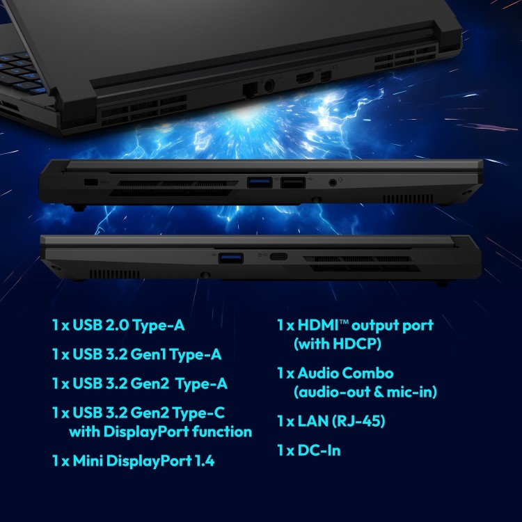 Medion ERAZER Deputy 15 P1 Intel Core 7 16GB RAM 1TB SSD RTX 5060 144Hz 15.6 Inch Windows 11 Gaming Laptop