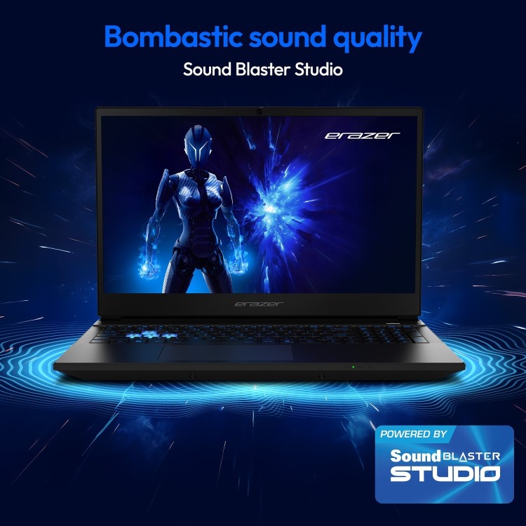 Medion ERAZER Deputy 15 P1 Intel Core 7 16GB RAM 1TB SSD RTX 5060 144Hz 15.6 Inch Windows 11 Gaming Laptop