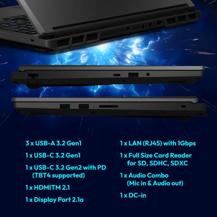 Medion Erazer Major 16 X1 Intel Core Ultra 7 32GB RAM 2TB SSD RTX 5070Ti 300Hz 16 Inch Windows 11 Gaming Laptop