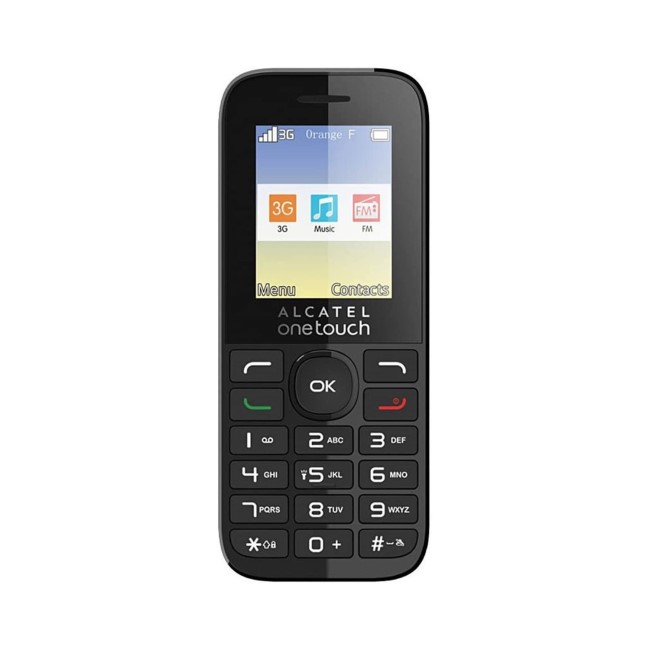 Alcatel 3025X Black 2.8" 256MB 3G Unlocked & SIM Free