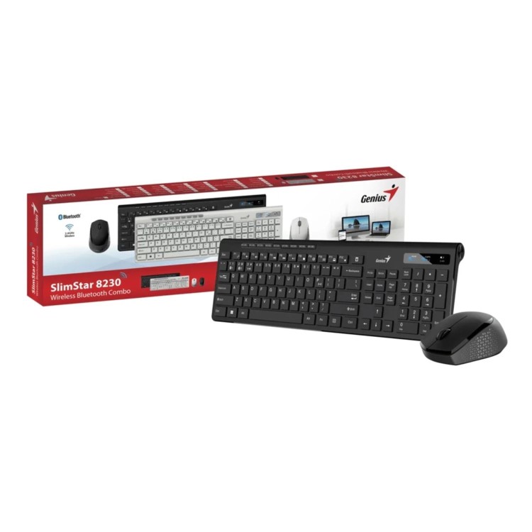 Genius SlimStar 8230 Wireless Keyboard and Mouse Combo Black