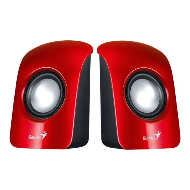 Genius SP-U115 Stereo USB Powered Speakers Red