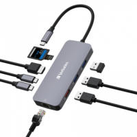 Verbatim CMH-09 USB-C Pro 9 Port Multiport Hub Verbatim CMH-09 USB-C Pro 9 Port Multiport Hub