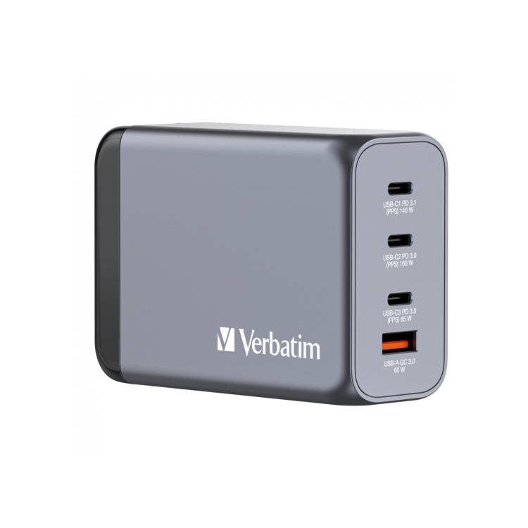 Verbatim 240W 4-Port GaN Wall Charger