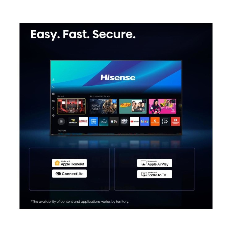 Hisense 32A4STUK 32 Inch Smart HD Ready LED TV – Smart TV with Built-In Wi-Fi & Freeview