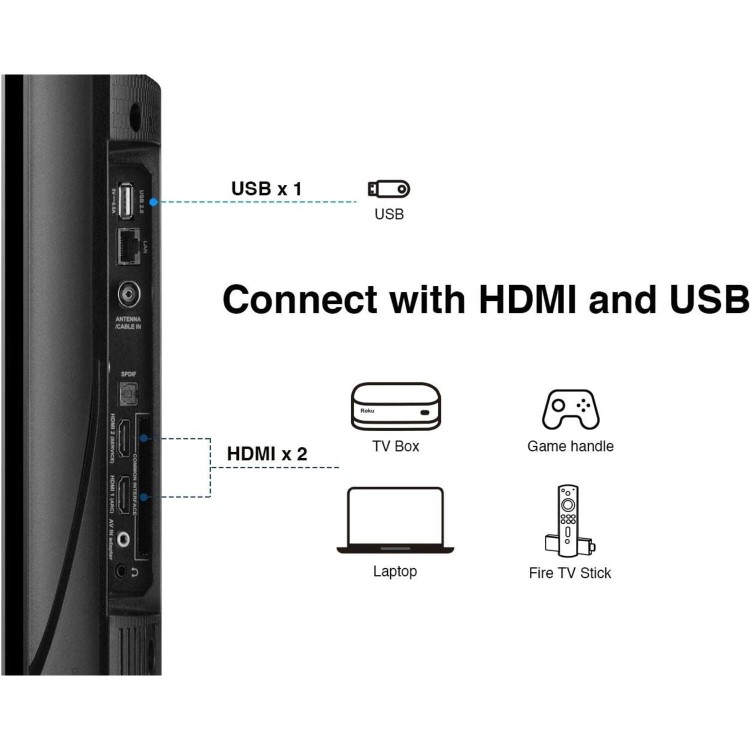 Refurbished TCL 32" 720p HD Ready with HDR LED Freeview HD Smart TV