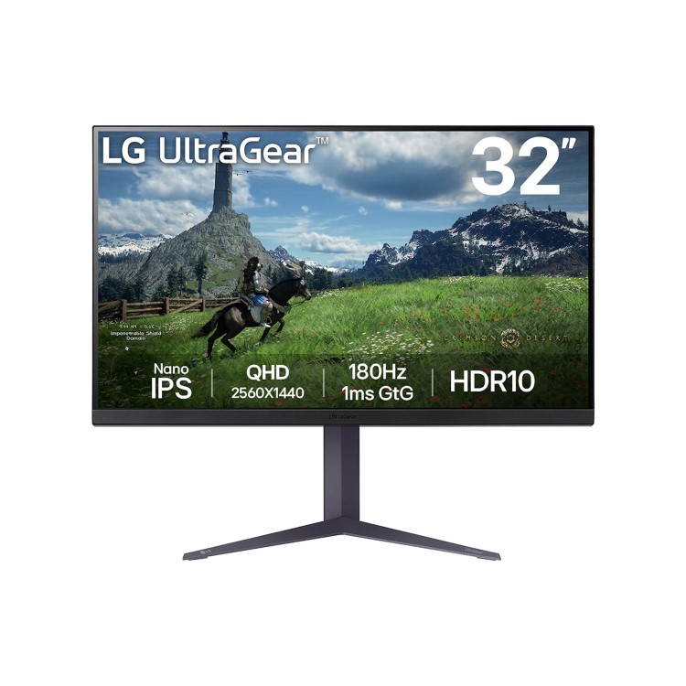 LG UltraGear 32GS85Q 32" Nano IPS QHD 180Hz 1m Gaming Monitor