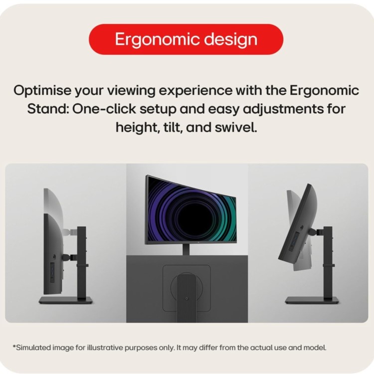 LG 34BA85QE 34" IPS QHD USB-C Webcam UltraWide Curved Monitor