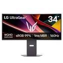 LG UltraGear 34" VA WQHD 160Hz 1ms Curved Gaming Monitor