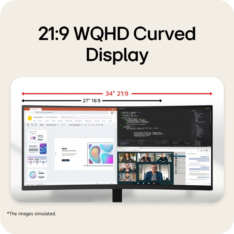 LG UltraWide U6 34" VA QHD 120Hz Curved Monitor