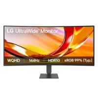 LG UltraWide U6 34" VA QHD 144Hz Height-Adjustable Curved Monitor