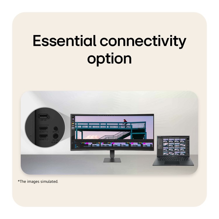 LG UltraWide U6 34" VA QHD 144Hz Height-Adjustable Curved Monitor