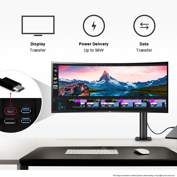LG UltraWide 34" UWQHD 60Hz Curved Monitor
