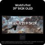 LG UltraGear evo GX9 39" OLED 5K2K 165Hz USB-C Height-Adjustable Curved Gaming Monitor