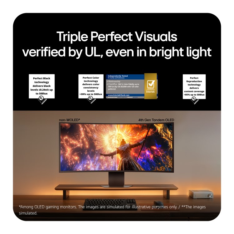 LG UltraGear evo GX9 39" OLED 5K2K 165Hz USB-C Height-Adjustable Curved Gaming Monitor