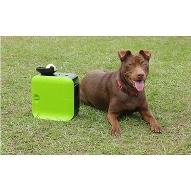 electriQ Automatic Dog Ball Launcher with Treat Dispenser