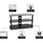 Techlink D80B Dais TV Stand for up to 50" TVs - Black