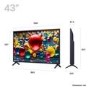 LG 43UA74006LB 43 4K Ultra HD Smart TV – AI Processor HDR10 Pro & webOS