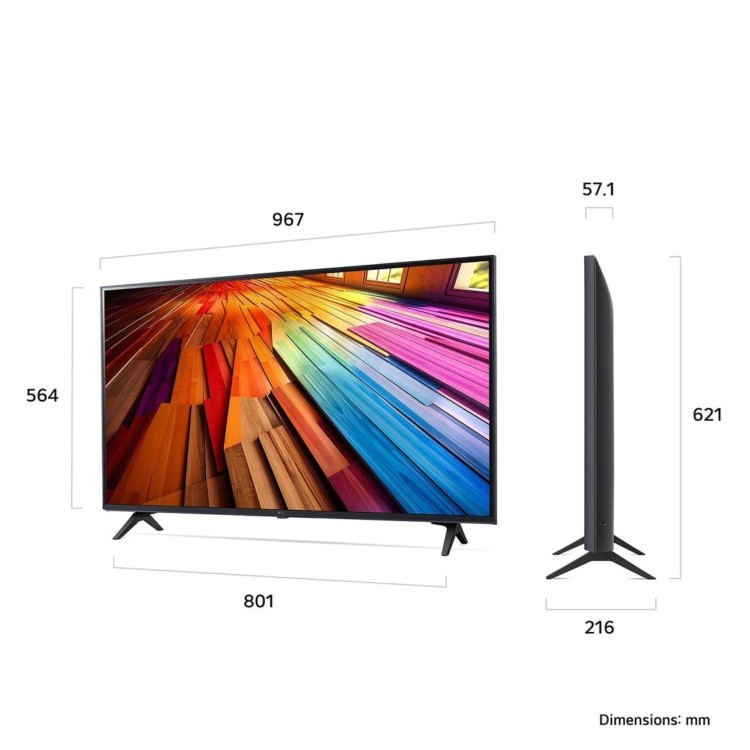LG UT80 43 inch LED 4K HDR Smart TV