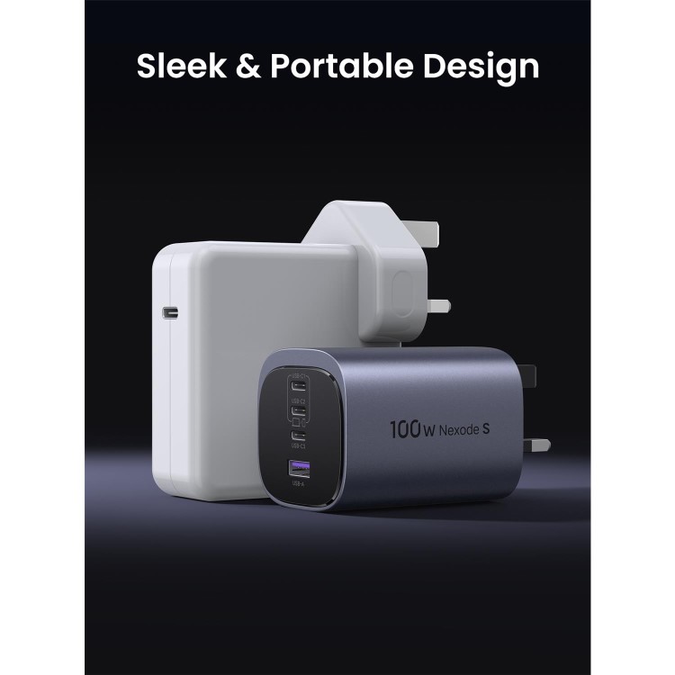 Ugreen 100W 4-Port GaN Charger - Grey