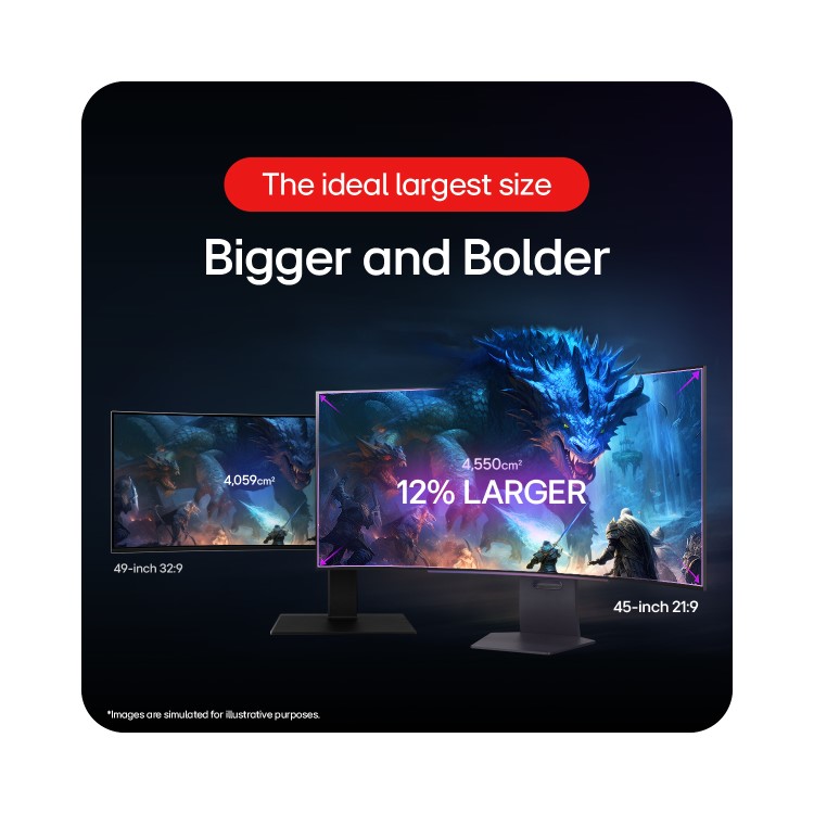 LG UltraGear 45" OLED QHD 240Hz 0.03ms Ultrawide Curved Gaming Monitor