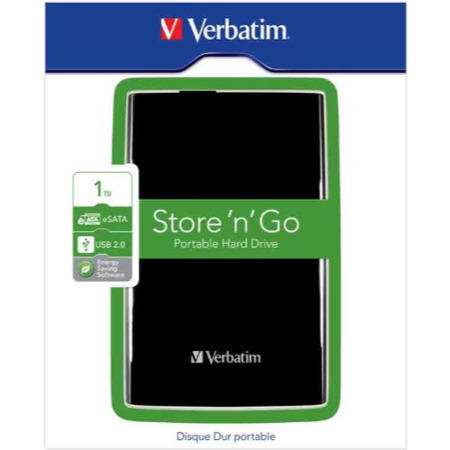 Verbatim 1TB USB 3.0 External Hard Drive - Black
