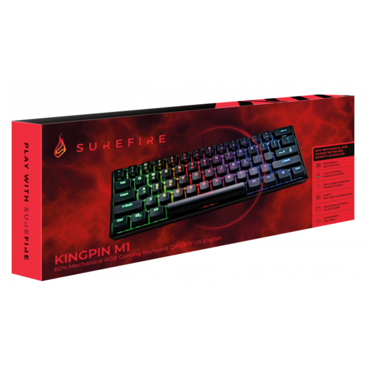 SureFire KingPin M1 RGB Wired Mechanical Gaming Keyboard Black
