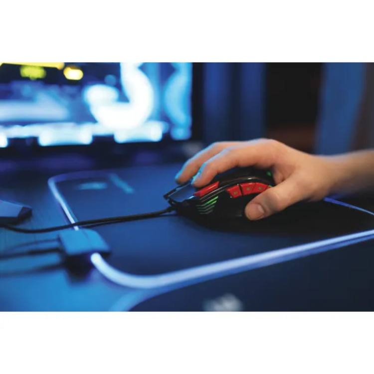 SureFire Eagle Claw RGB Wired 9-Button Gaming Mouse Black