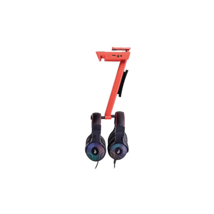 SureFire Vinson N2 Dual Balance Multi-function RGB Gaming Headset Stand Red