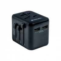 Verbatim 10A 2500W AC Travel Adapter
