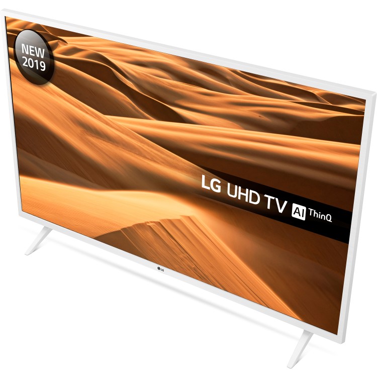 LG 49UM7390PLC 49" 4K Ultra HD Smart HDR LED TV with Freeview HD and Freesat - White