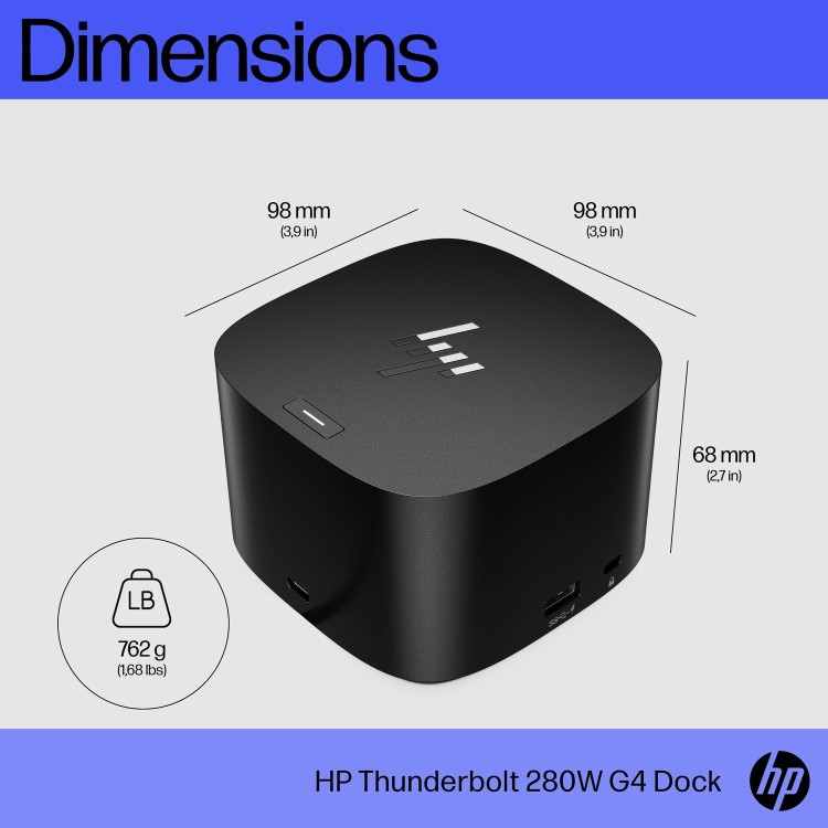 HP Thunderbolt 280W G4 Docking Station