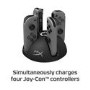HyperX ChargePlay Quad Joy-Con Controller Charging Station for Nintendo Switch - Black