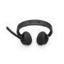Lenovo 6550 - Headset - on-ear - Bluetooth - wireless - active noise cancelling - black - Certified for Microsoft Teams