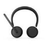 Lenovo 6550 - Headset - on-ear - Bluetooth - wireless - active noise cancelling - black - Certified for Microsoft Teams