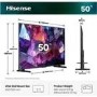 Hisense 50E7STUK PRO 50 Inch 4K QLED Smart TV – Ultra HD 144Hz HDR Freely & Dolby Vision