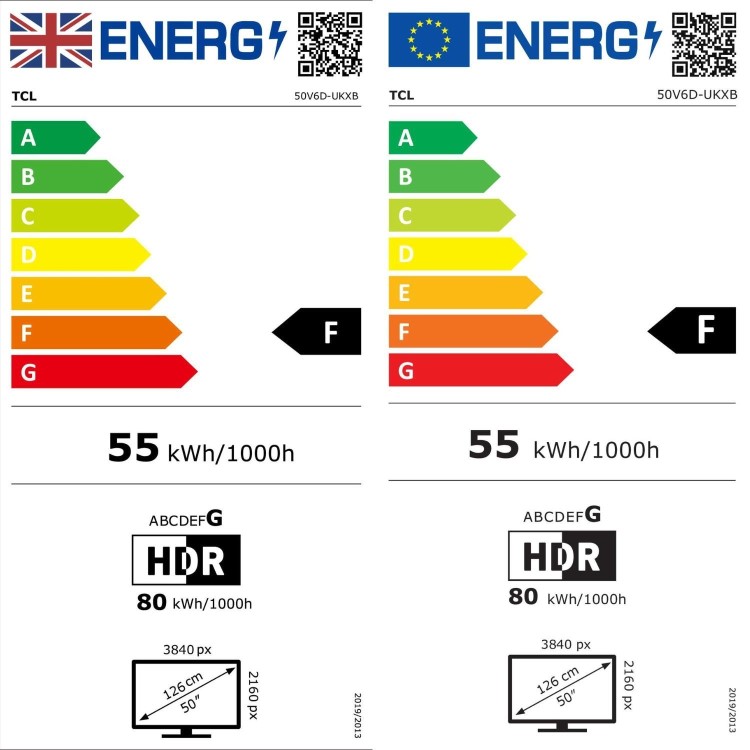 TCL 50V6D-UK 50 Inch 4K UHD Smart Fire TV  HDR10+ Dolby Atmos & Alexa Built-In