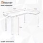 X Rocker Panther XL Right L-Shape Corner Gaming Desk