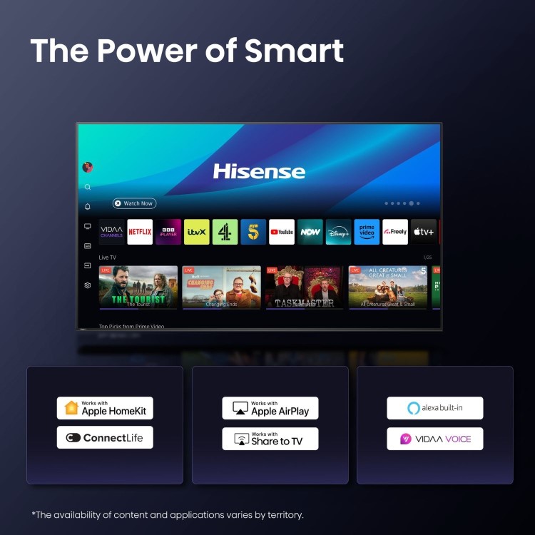 Hisense U7QTUK 55 inch Smart 4K Ultra HD Mini-LED TV