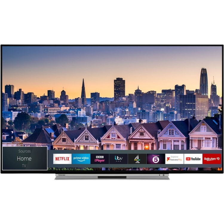 Refurbished Toshiba 55" 4K Ultra HD with HDR LED Freeview Play Smart TV
