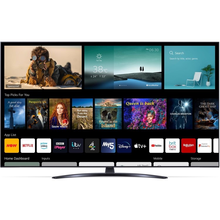 LG UP81 55 Inch LED 4K Ultra HD HDR Freeview Play and Freesat HD Smart TV