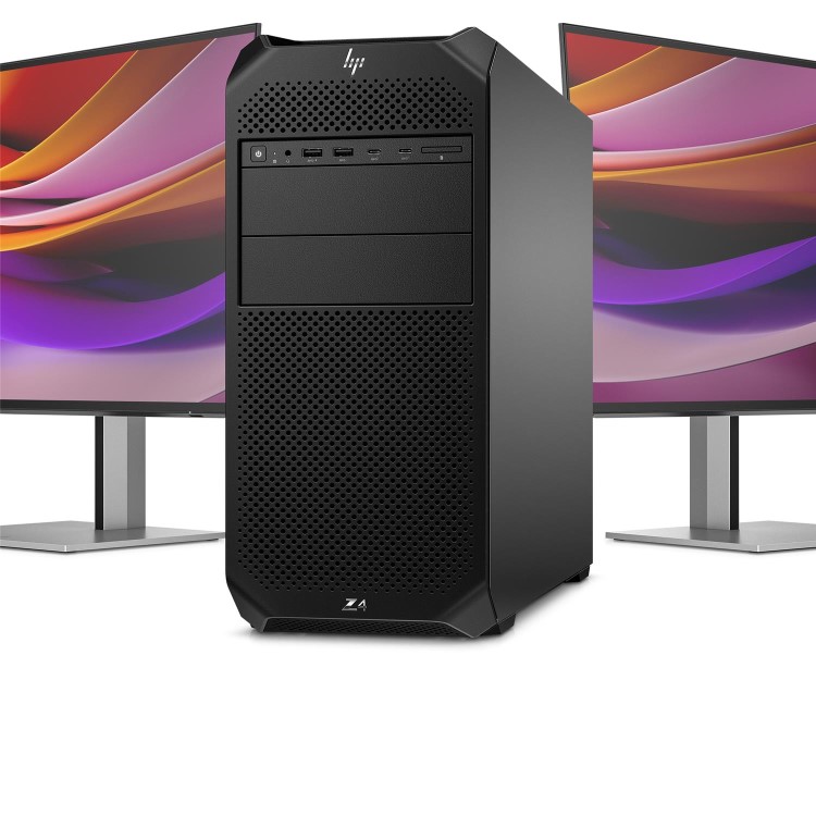 Hewlett Packard HP Workstation Z4 G5 - Tower 4U - 1 x Xeon W W5-2455X / up to 4.6 GHz - RAM 32 GB - SSD 1 TB - HP Z Turbo Drive NVMe TLC - no graphics - Gigabit Ethernet - Win 11 Pro - monitor_