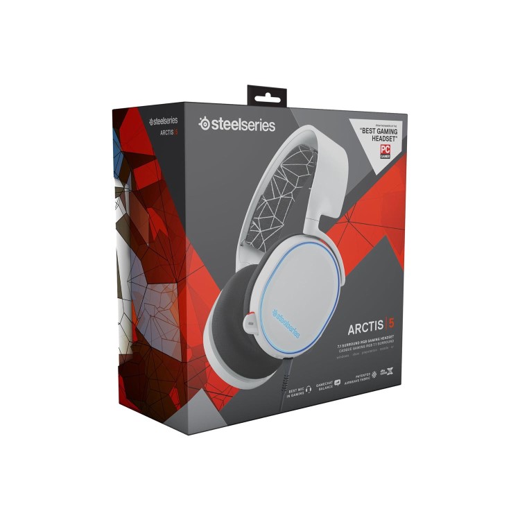 SteelSeries Arctis 5 2019 Gaming Headset in White