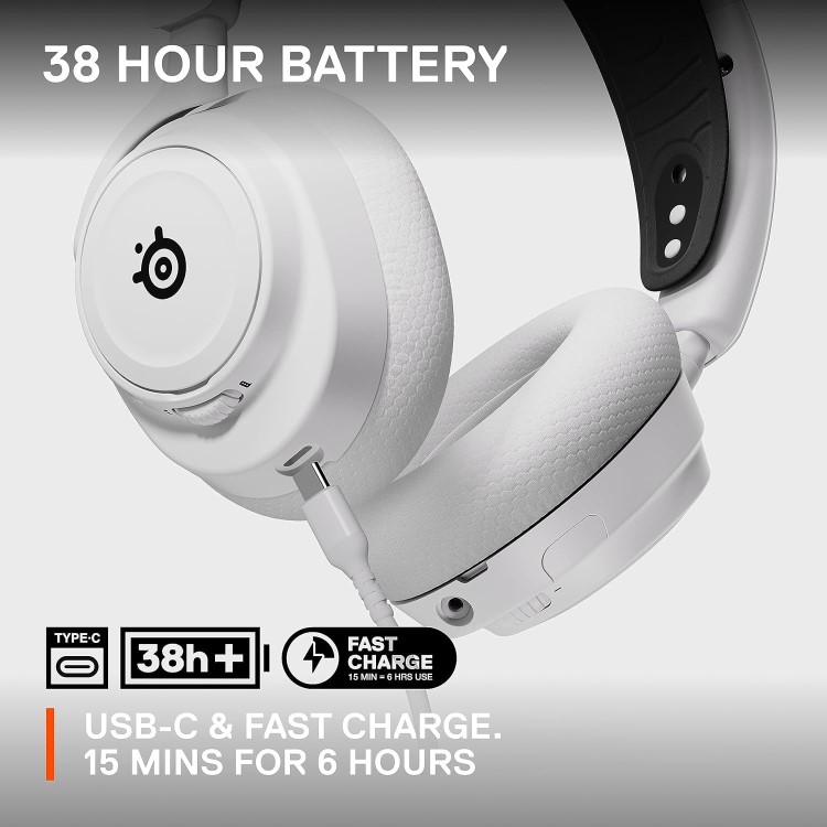 SteelSeries Arctis Nova 7X Wireless 7.1 Gaming Headset - White