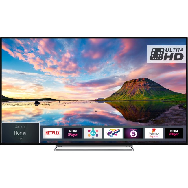Toshiba 65U5863DB 65" 4K Ultra HD Dolby Vision HDR LED Smart TV with Freeview Play and Freeview HD